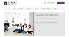 Desktop Screenshot of nadine-hairstyle.de